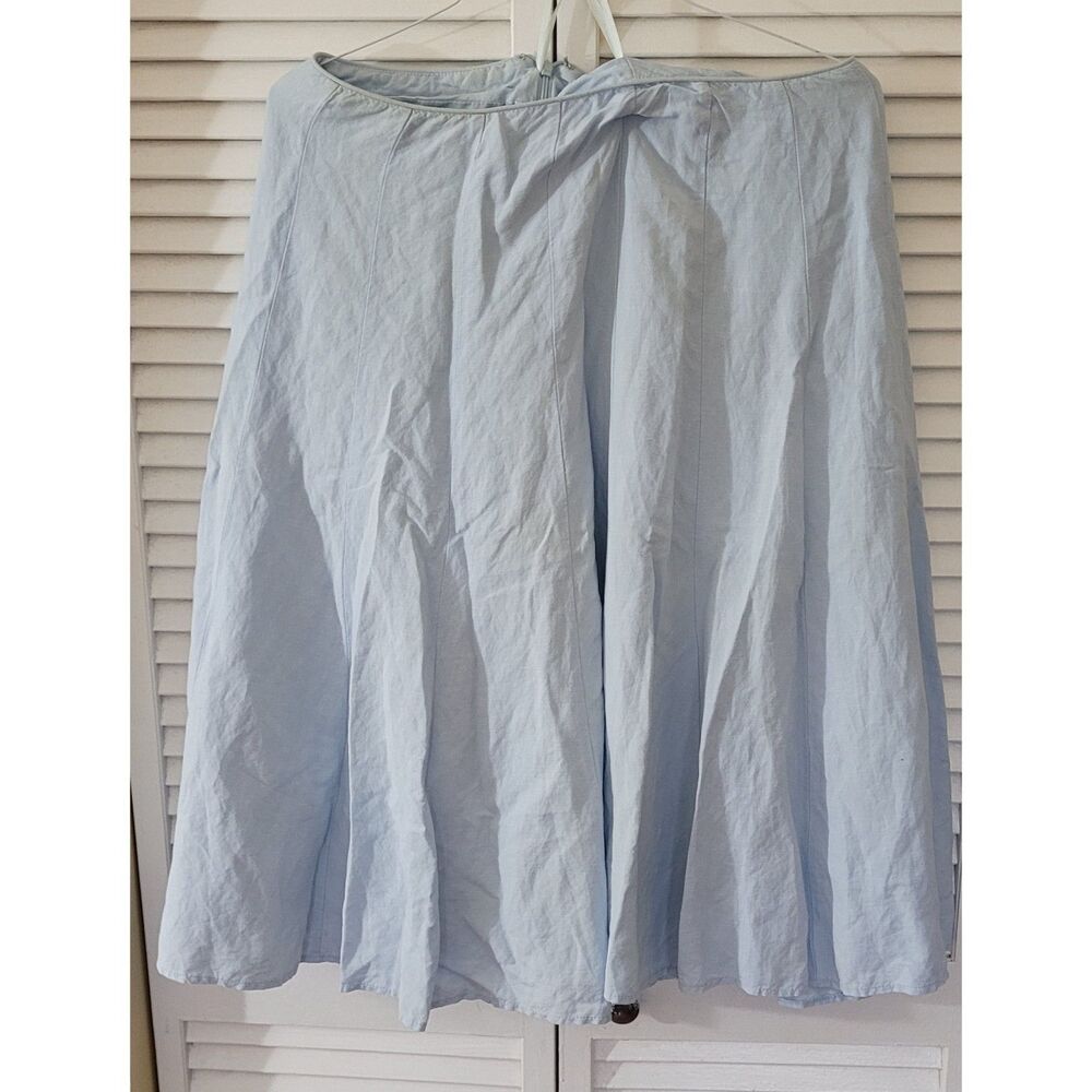 Washed Chambray A-Line Skirt by Appraisal – Size 14